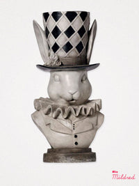 Alice Rabbit Bunny Plant Pot Vase Bust