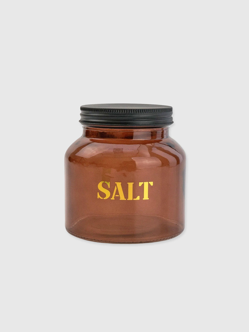 Amber Glass Storage Jar - Salt