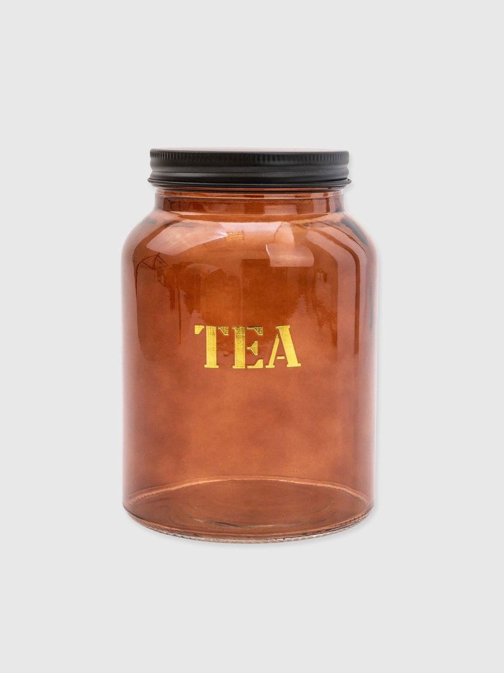 Amber Glass Storage Jar - Tea