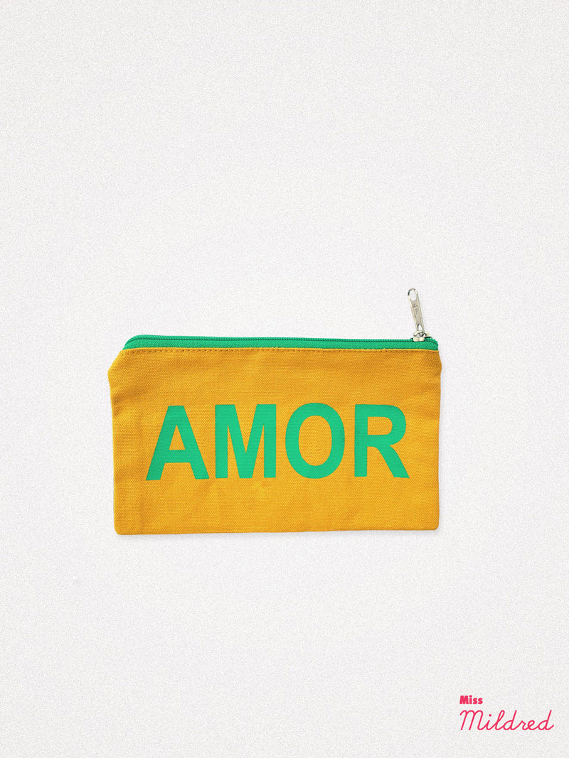 Amor Make Up Bag - Cotton Canvas