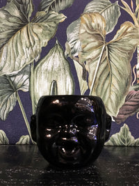 Baby Face mini Pot / Planter Black smile