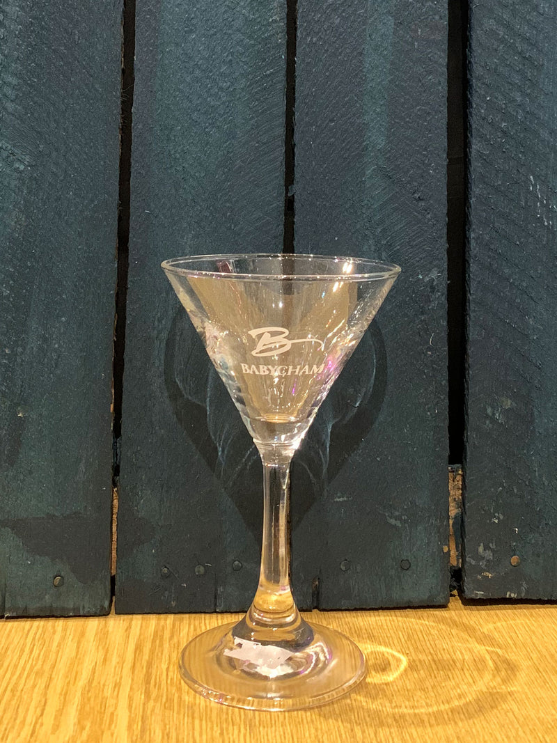 Babycham B Cocktail Glass