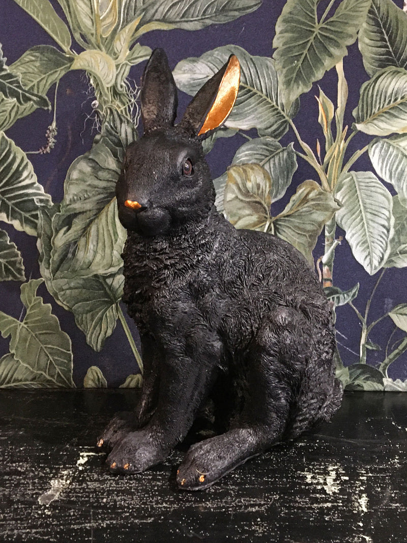 Cosmo Black Rabbit Statue