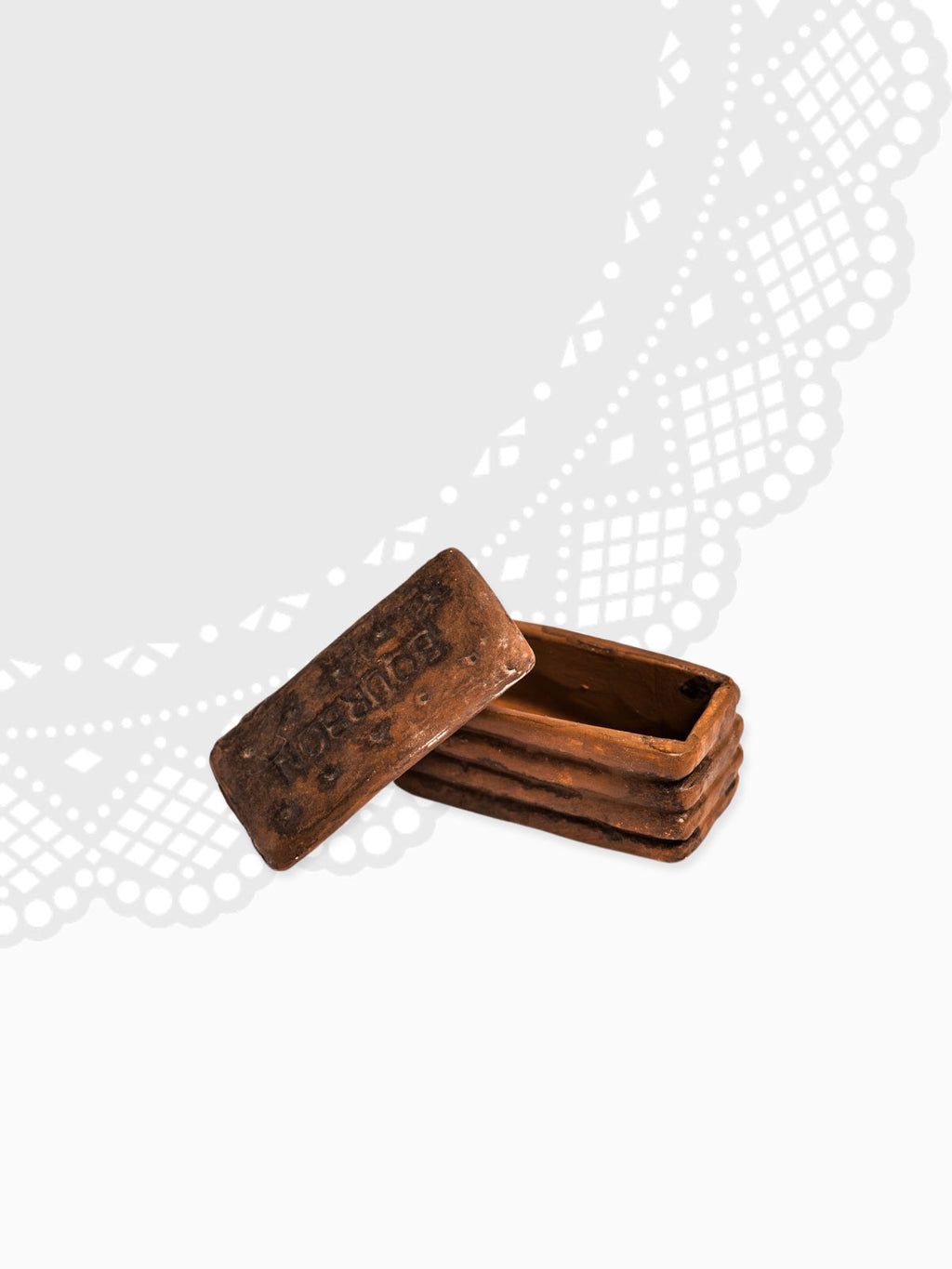 Ceramic Trinket Box - Bourbon Biscuit