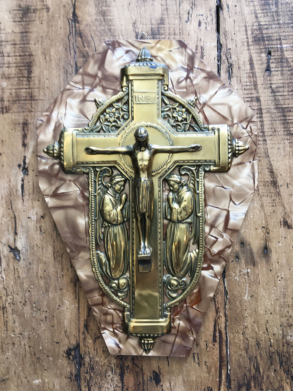 Vintage Crucifix Plaque