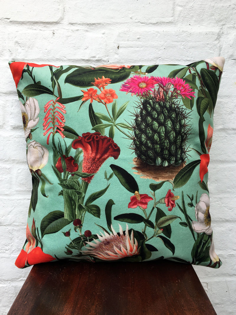 Velvet Botanical Cushion