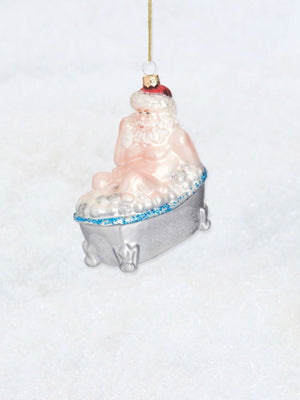 Christmas Decoration - Santa in the bath