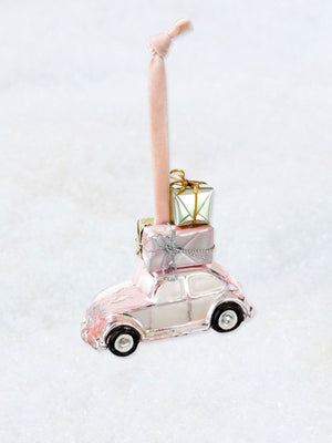 Christmas Decoration -  VW Car in Pink