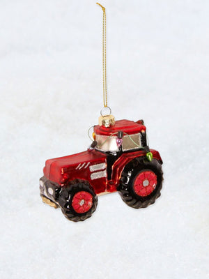 Christmas Decoration -  Red Tractor