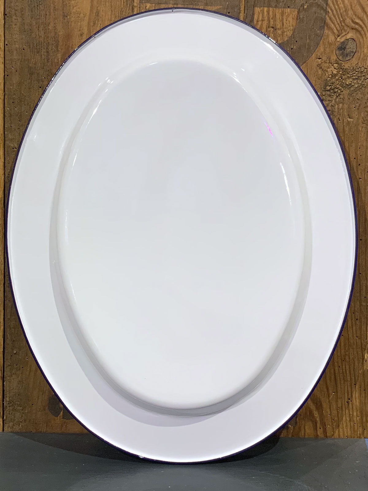 Falcon Enamel Large Oval Plate - 36cm