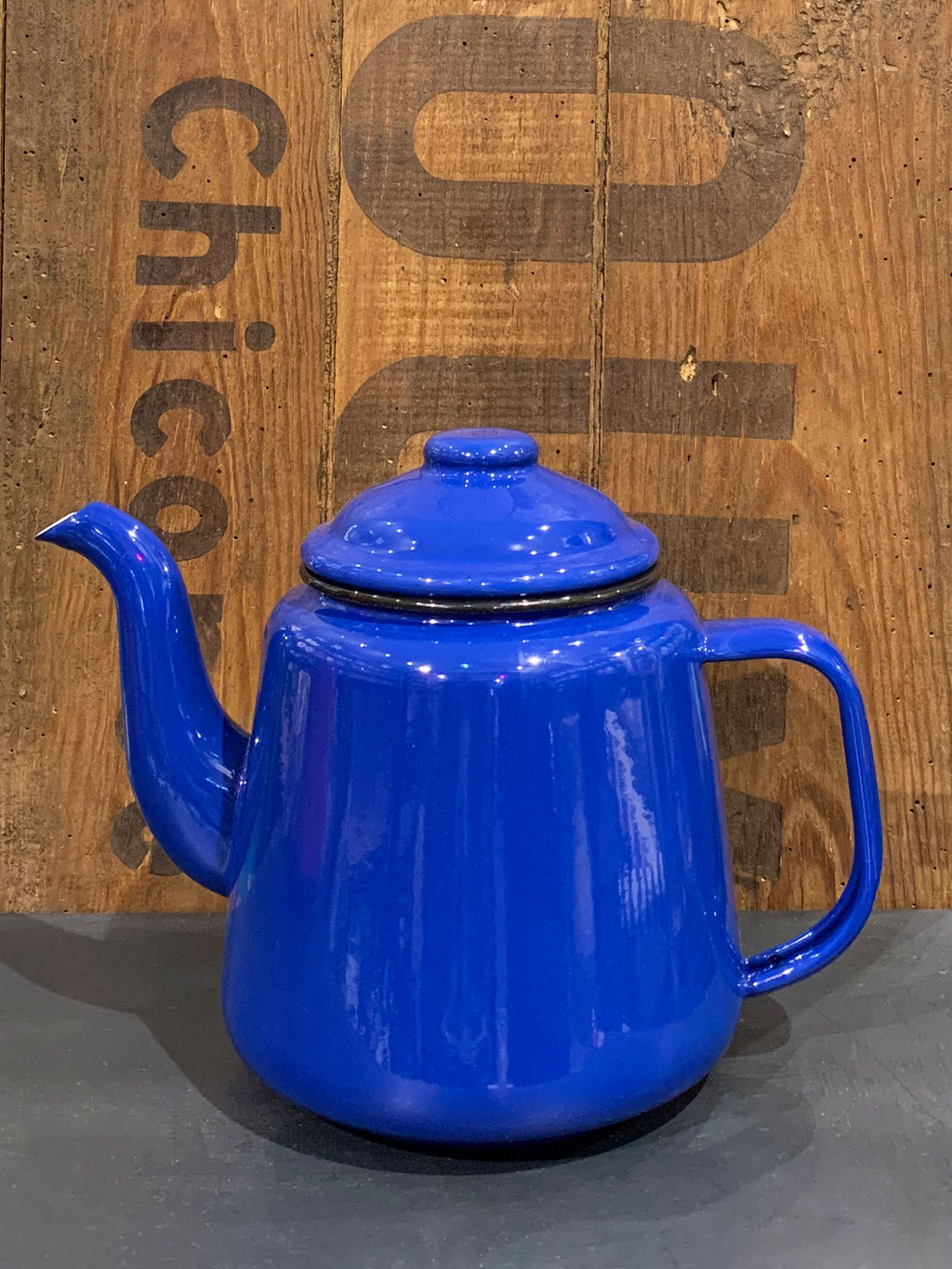 Falcon Enamel Tea Pot Blue