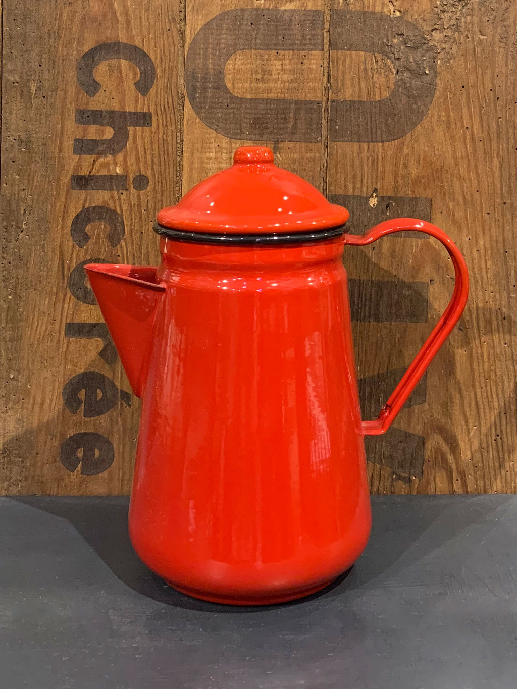 Falcon Enamel Coffee Pot Red