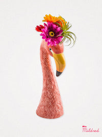 Fantastic Pink Flamingo Head Vase - Large