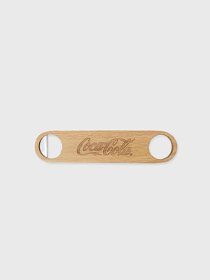 Coca-Cola® Flat Bottle Opener - Wood and Metal