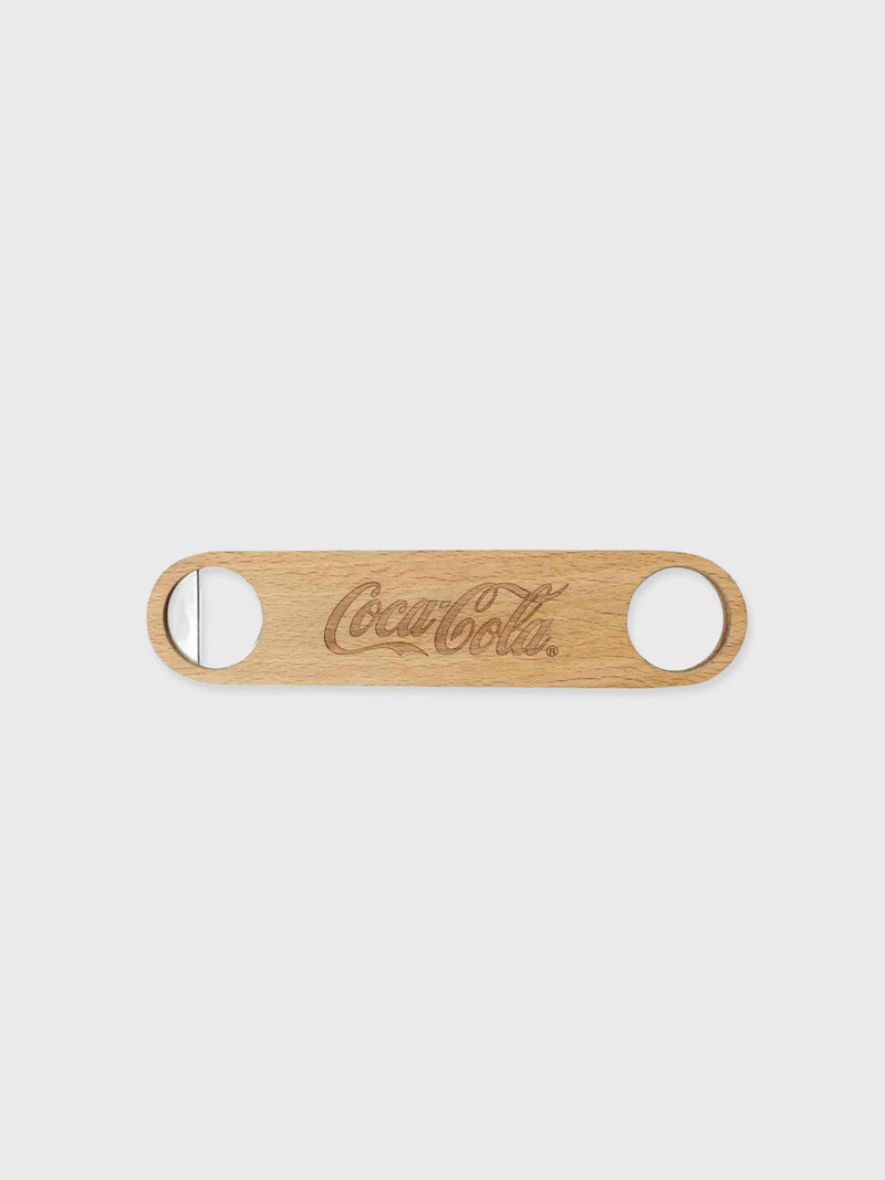 Coca-Cola® Flat Bottle Opener - Wood and Metal