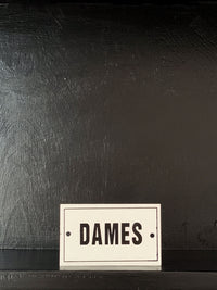 French Enamel Plaque - Dames