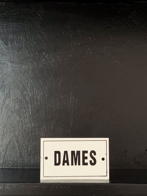 French Enamel Plaque - Dames