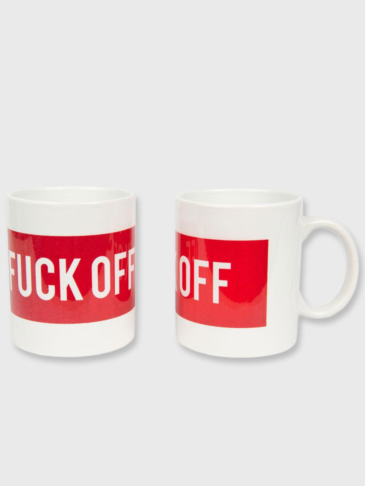 Fisura - Fuck Off Mug Red & White