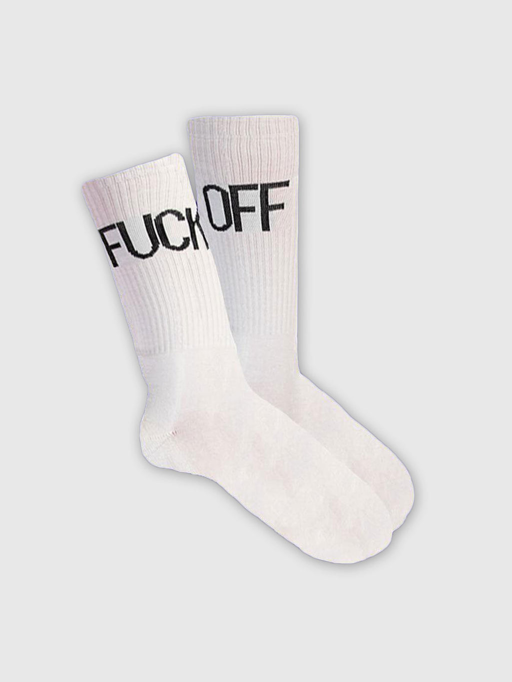 Fisura - Fuck Off White Socks