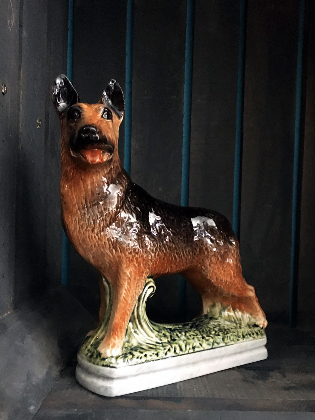 Vintage Garnier Liqueur German Shepherd Decanter