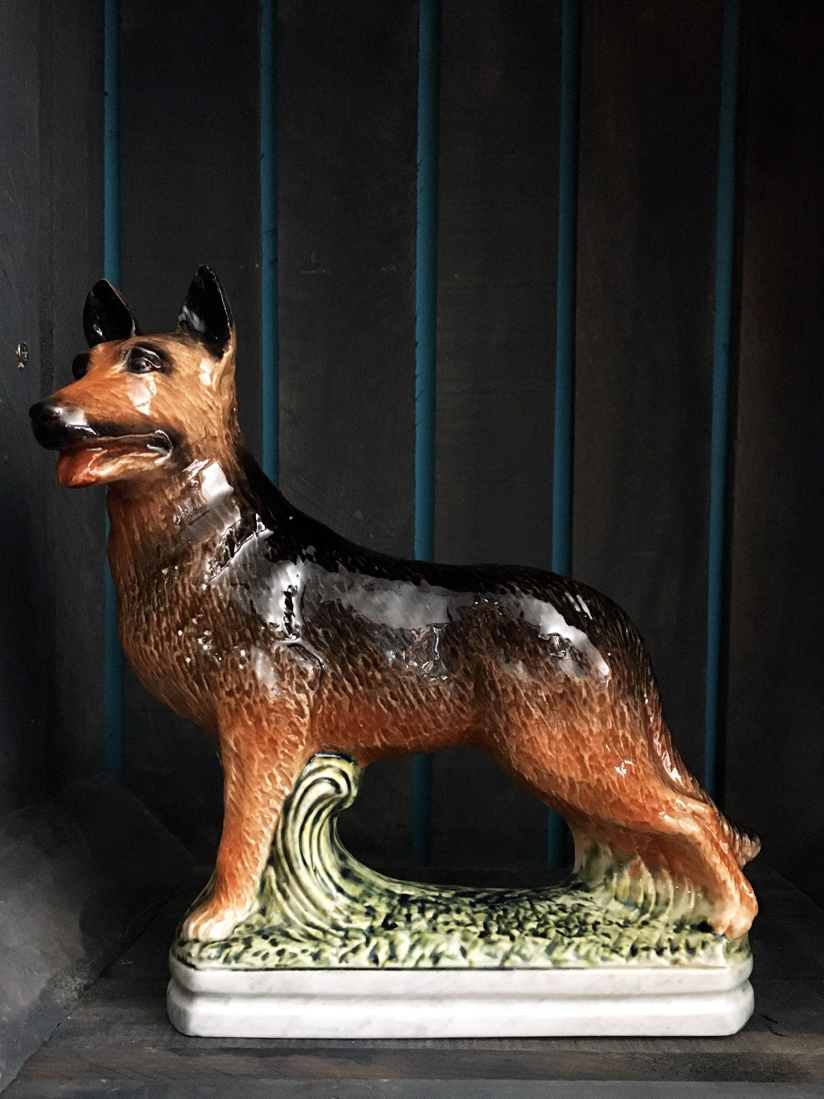 Vintage Garnier Liqueur German Shepherd Decanter