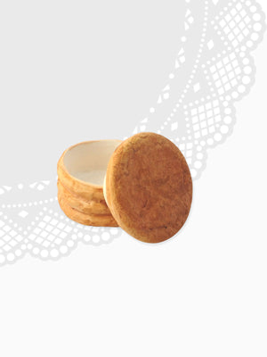 Ceramic Trinket Box - Ginger Nut Biscuit