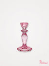 Glass Candle Holder - Pink