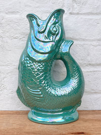 Gluggle Jug Extra Large Sea Green Lustre