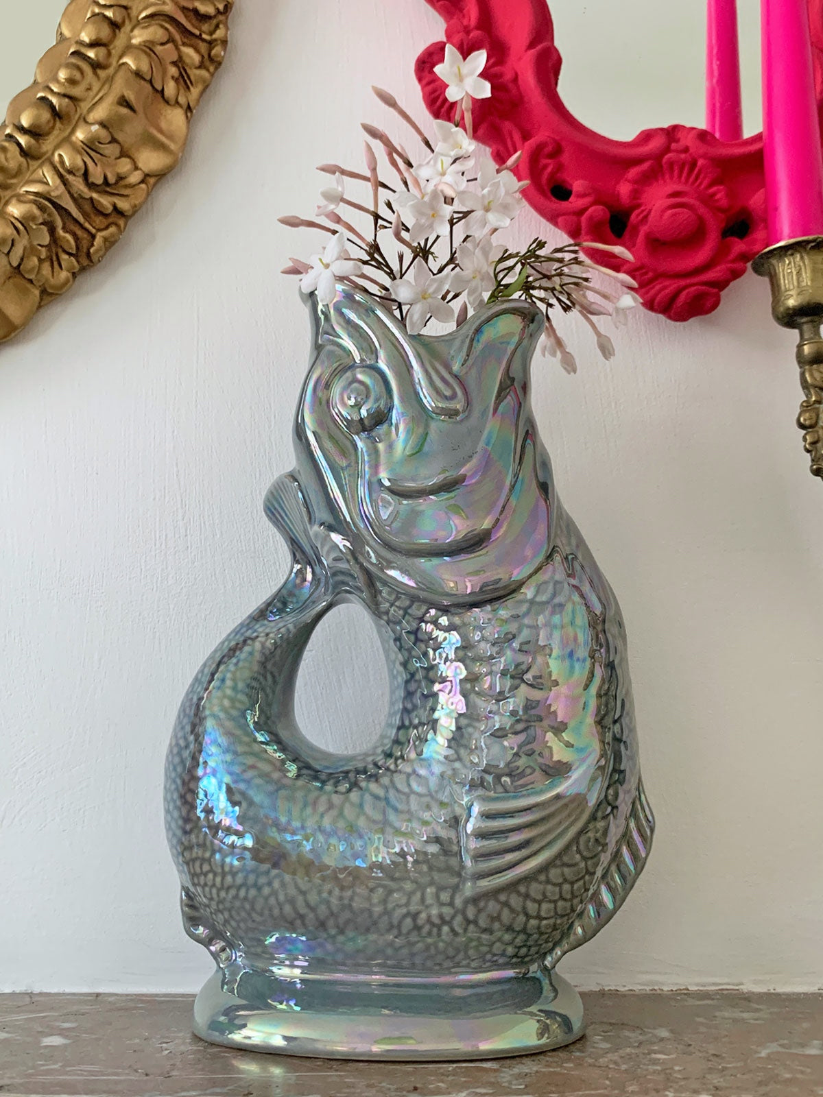 Gluggle Jug Extra Large Grey Lustre