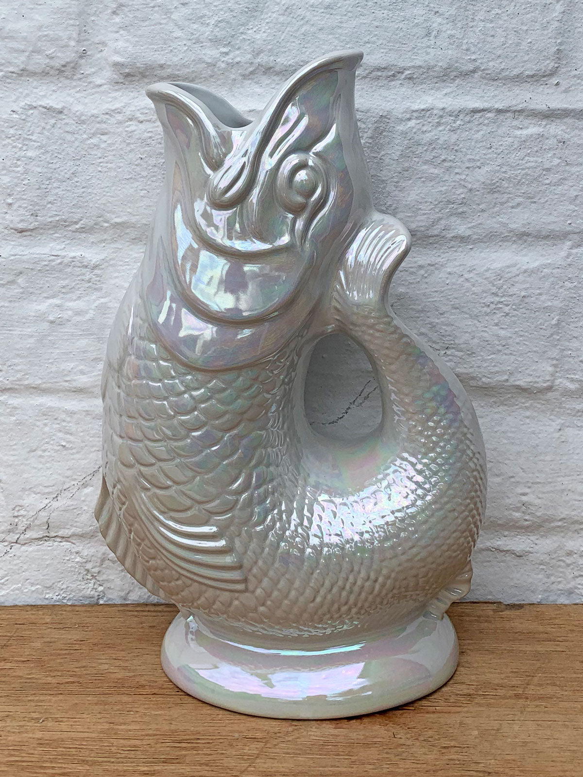 Gluggle Jug  Extra Large Pearlescent Lustre