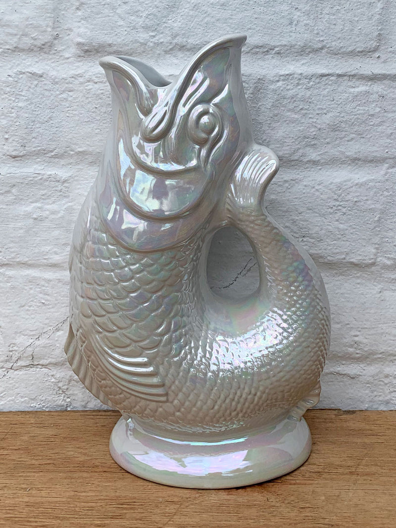Wade Gluggle Jug  Extra Large Hand Painted Pearlescent Lustre