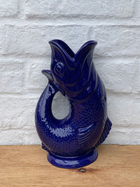 Gluggle Jug Large Cobalt Blue