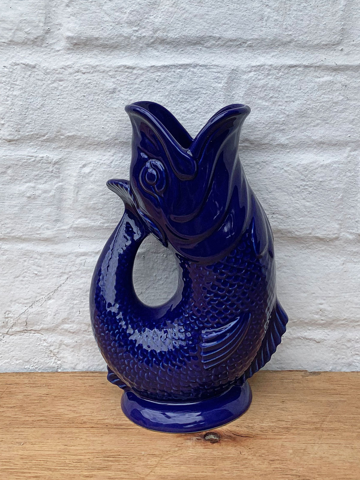 Gluggle Jug Large Cobalt Blue