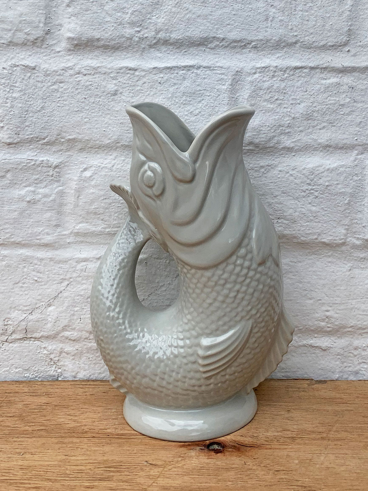 Gluggle Jug  Large Light Grey