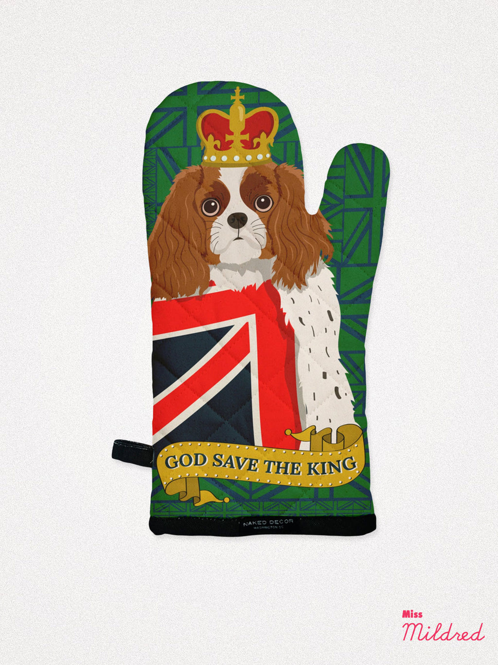 King Charles Spaniel / God Save The King - Oven Mitt