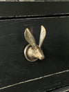 Metal Hare Drawer Knob - Gold