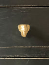 Elephant Design Metal Knob - Gold