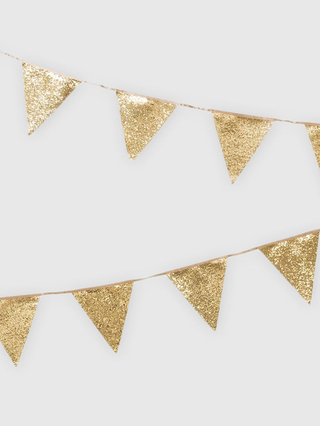 Luxe Gold Glitter Sparkle Bunting