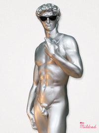 Cool David Statue - Silver