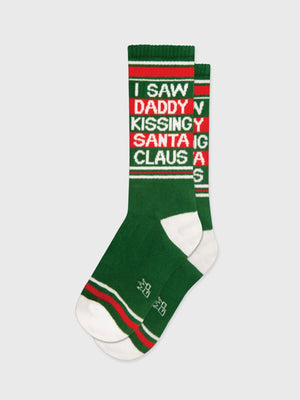 Gumball Poodle - I Saw Daddy Kissing Santa Socks