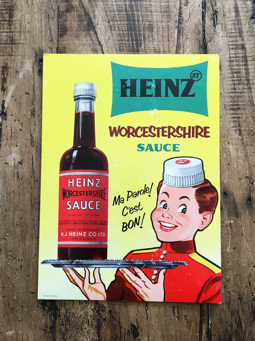 Heinz Vintage French Advertising Sign - Worcestershire