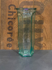 Tall Hexagonal Glass Measuring Jug