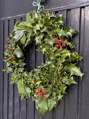 Fresh Holly Wreath (instore only)