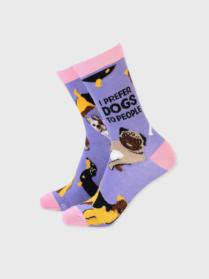 I Prefer Dogs To People - Women's Bamboo Socks