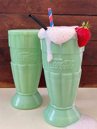 Coca-Cola® Jadeite Glass 16oz Malt Cup