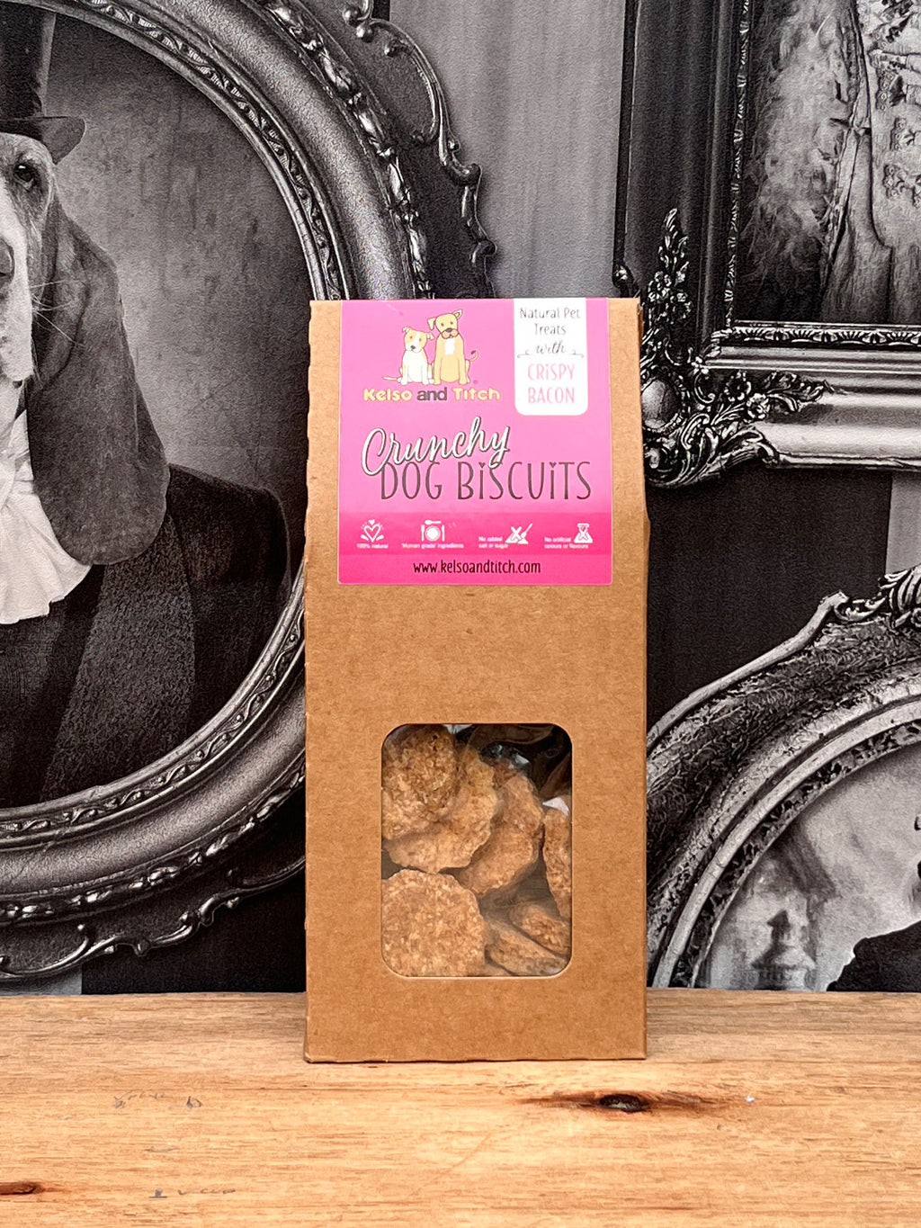 Kelso and Titch Crunchy Dog Biscuits - Crispy Bacon