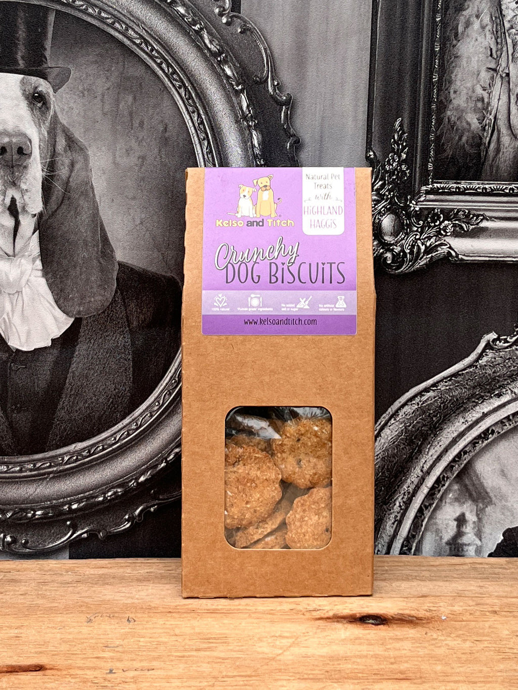 Kelso and Titch Crunchy Dog Biscuits - Highland Haggis
