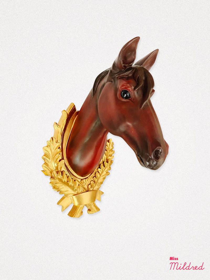 Horse Wall Plaque - Brown