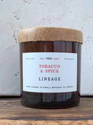 LINEAGE - Tobacco & Spice Candle