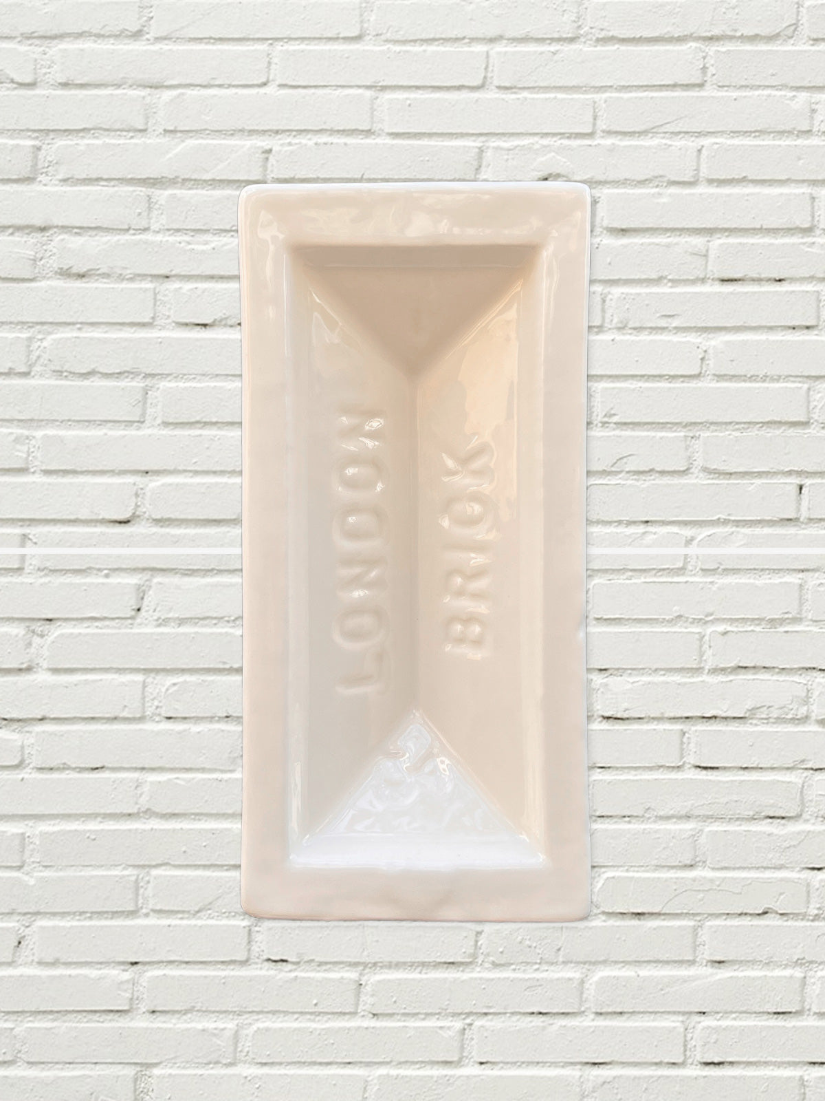 London Brick Vase - White